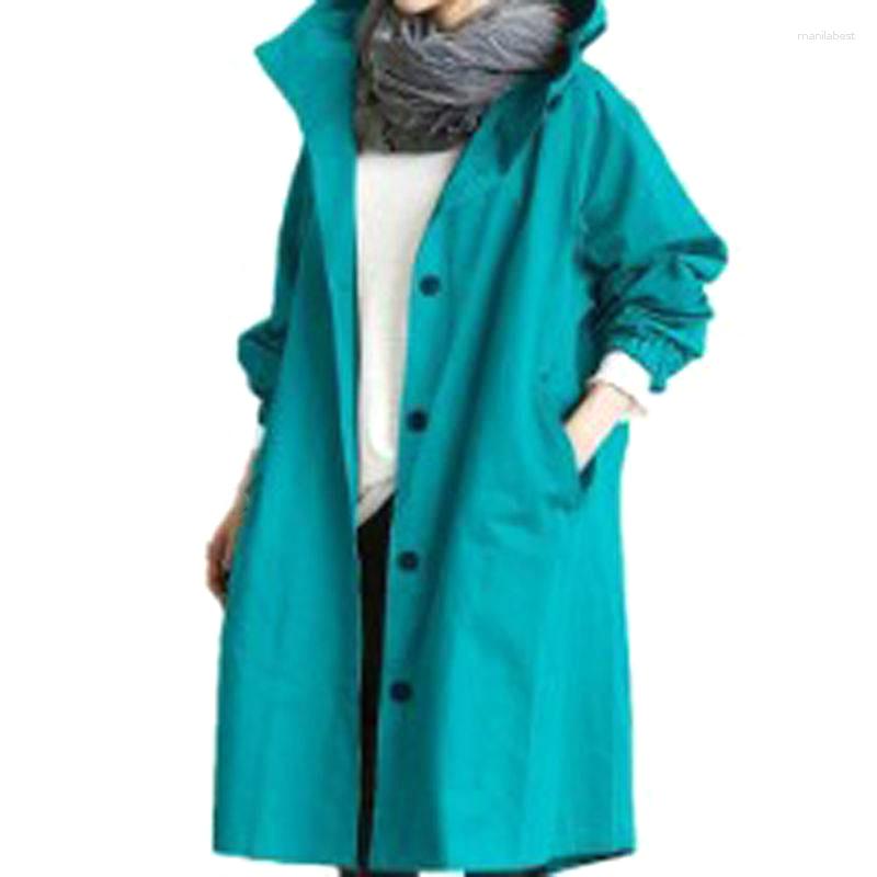

Women's Trench Coats Women Warm Winter Coat Autumn Casual Windbreaker Mid-Length Small Temperament Waist Long-Sleeved Jacket, Royal blue