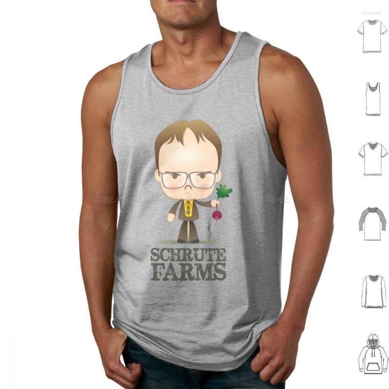 

Men' Tank Tops Schrute Farms Print Cotton Michael Dwight Dunder Mifflin Jim Pam Thats What She Said Farm, M-tank-black