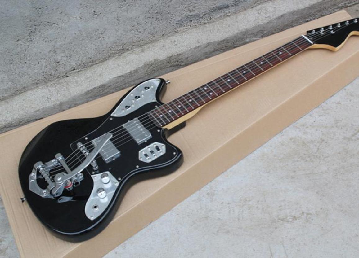 

Whole custom new jaguar electric guitar black body jazz large rocker string large fingerboard inlay 6285373