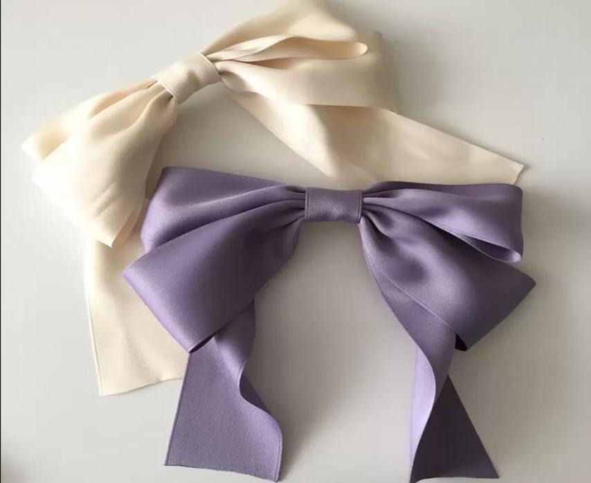 

Pins Net red temperament Changchun flower blue large bow hairpin girls Korean version new spring hairpin whole7568607