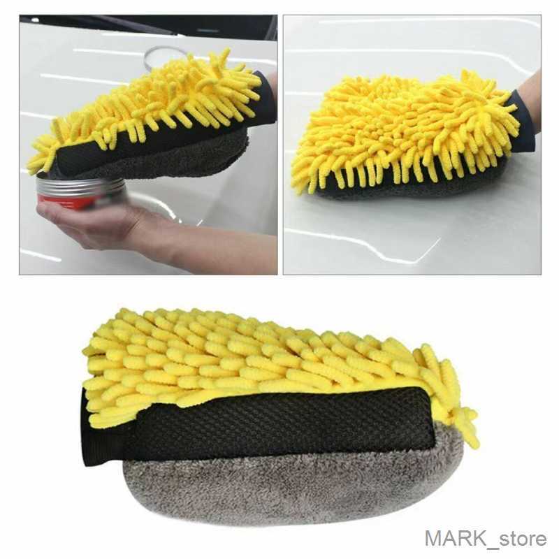 

Glove Microfiber Car Wash Glove Wax Cleaning Car Care Detailing Brushes Washing Towel Auto Gloves R230629