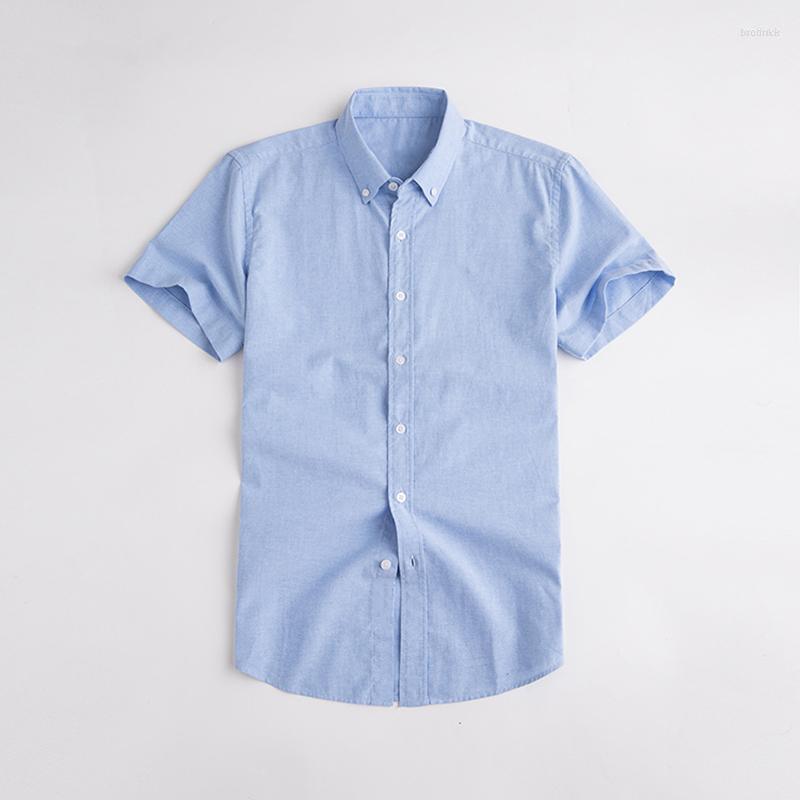 

Men's Casual Shirts Men's Summer High Quality Small Horse Men Short Sleeve Cotton Ventilation Classic Hombre Top, 7-blue