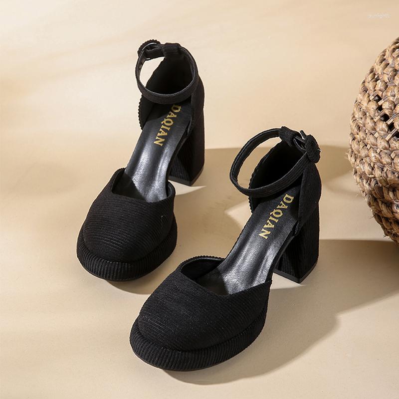 

Dress Shoes 2023 Autumn Trend Women High Heels Sandals Marie Jane Party Fashion Chunky Designer Student Casual, Green