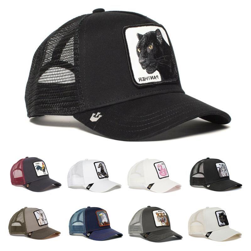 

Hat Women Animal Summer Men Baseball Cap Embroidered Breathable Ball Brand Caps Shape Fashion Mesh Osjou, Camouflage eagle
