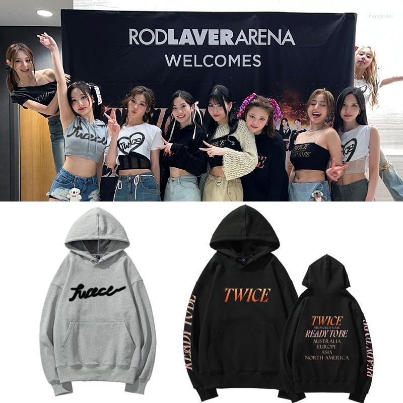 

Women's Hoodies Twice 5th World Tour Hoodie Sweatshirt Ready To BE Hoody, Sty3