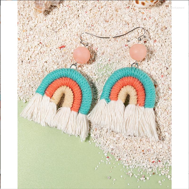 

Dangle Earrings YLWHJJ Handcrafted With Woven Tassel Women's For Women Fashion Jewelry Geometric