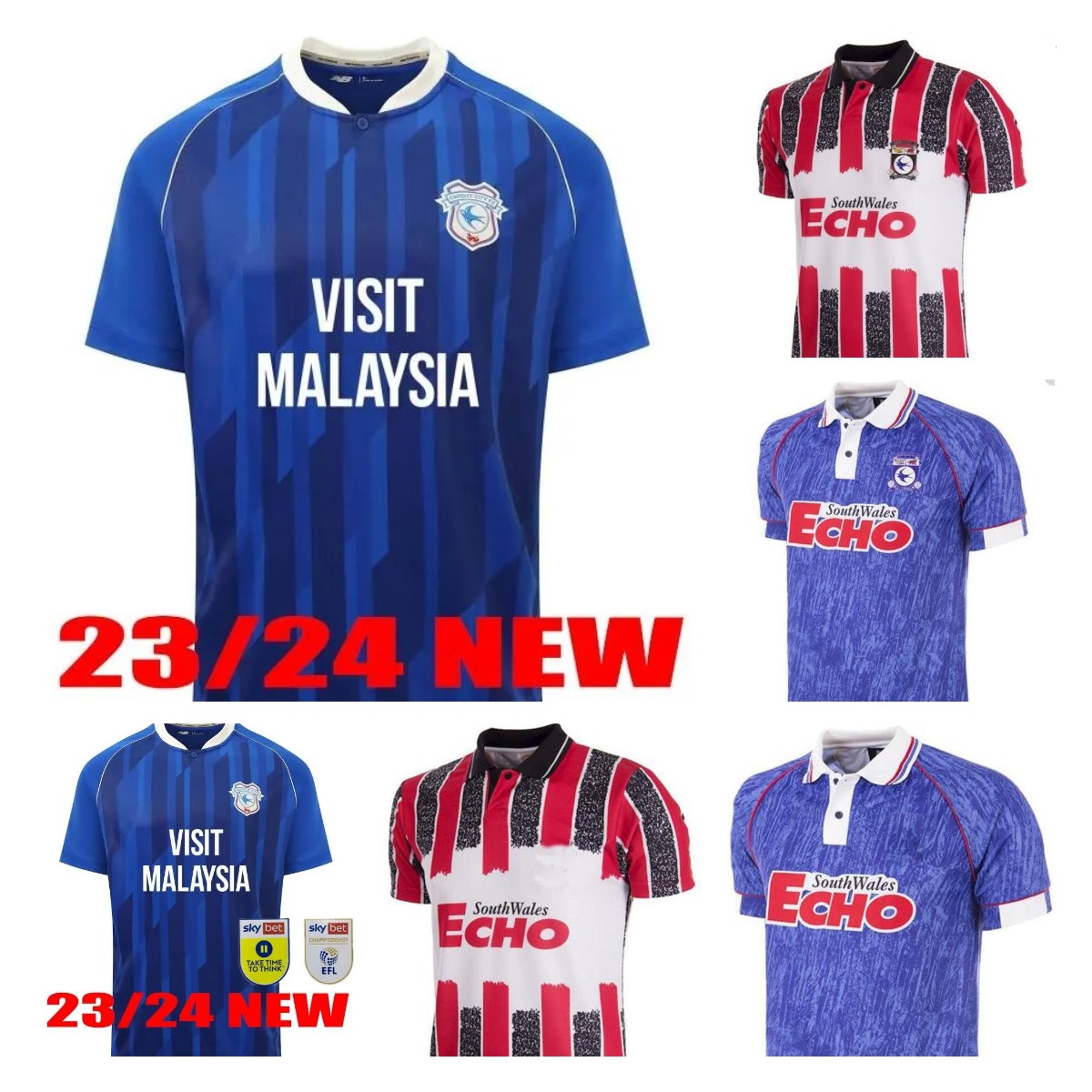 

22 23 Cardiff RALLS Soccer Jerseys PHILOGENEP RINOMHOTA COLWILL Home away 3rd Football Shirts RATCLIFFE O'DOWDA 1990 1993 1994 retro Uniforms camisetas de futbol, Adult 1