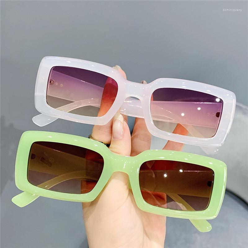 

Sunglasses Square For Women Vintage Designer Glasses Anti-glare UV400