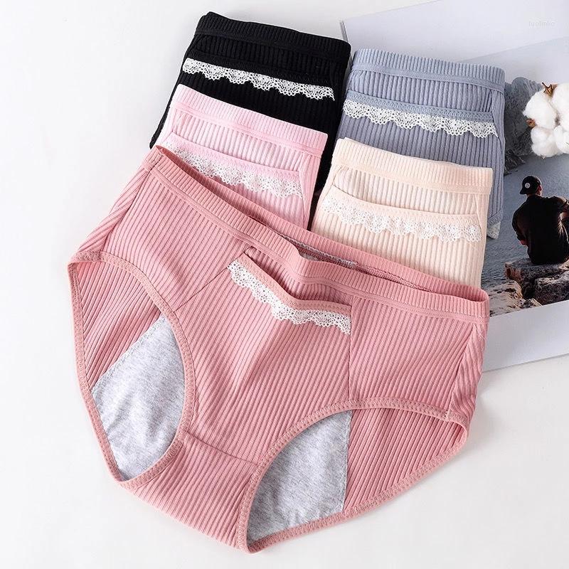

Women's Panties 2023 Women Cotton For Menstruation Milisegundo Bragas Female Menstruelles Plus Size Mme Culotte Menstruelle, Blue