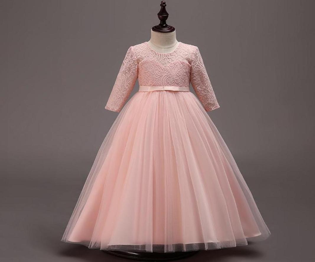 

Girl039s Dresses 2021 Summer Long Sleeve Bridesmaid Kids For Girls Elegant Princess Dress Clothes Wedding Party Girl 14 10 12 Y2608805, Gray