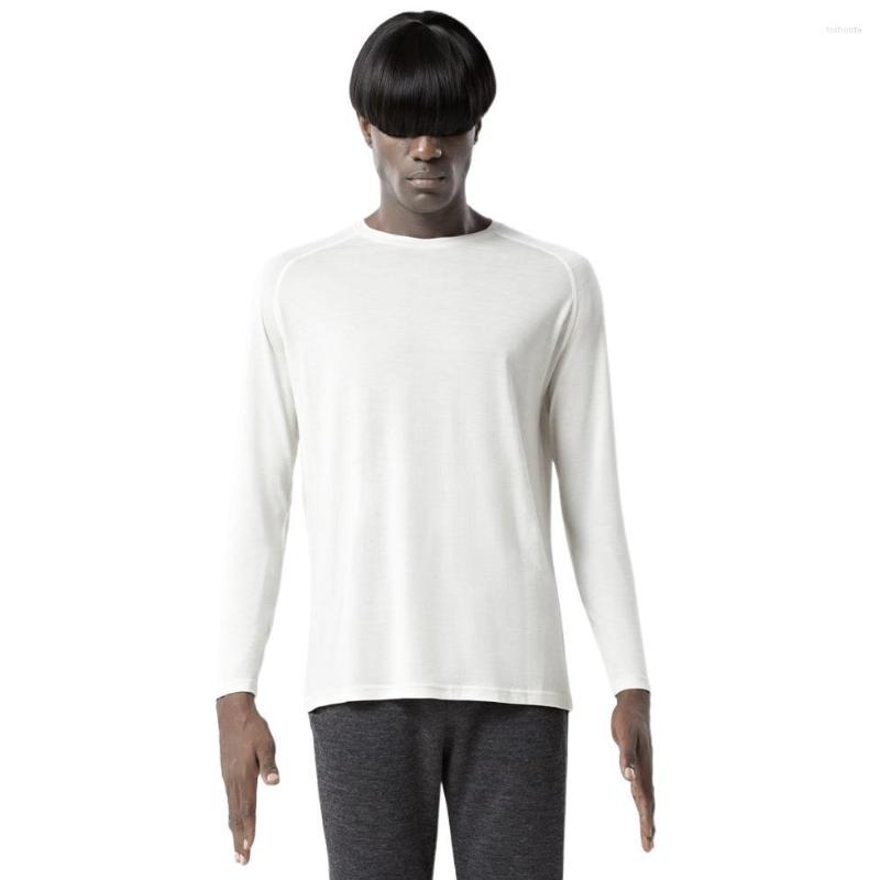 

Men' T Shirts Men Merino Wool Sport Shirt Jersey Base Layer Long Sleeve Midweight Top Out Door Warm Thermal Clothes