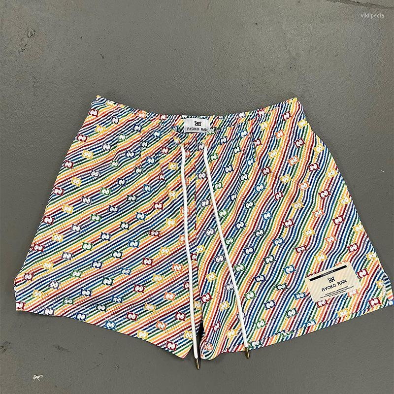 

Men's Shorts Ryoko Rain Mesh Gym Bodybuilding Fitness Workout Men Clothing Basketball Running Ryokorain One Layer Oversized, Green