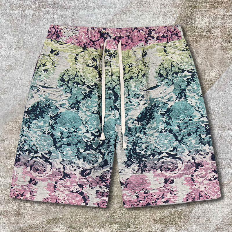 

Men' Shorts 2023 Summer Art Color Print Beach Short Men Clothing Hombre Casual Sport Leisure Breathable Ropa Erkek Giyim, Picture