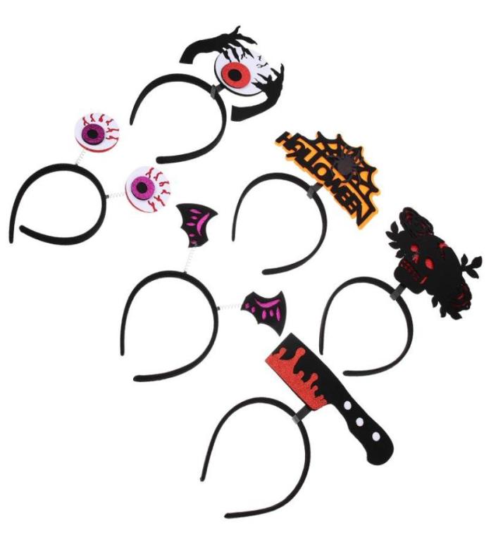 

Bandanas 6Pcs Weird Headband Plastic Costume Party Felt Cloth HairbandBandanas9131540