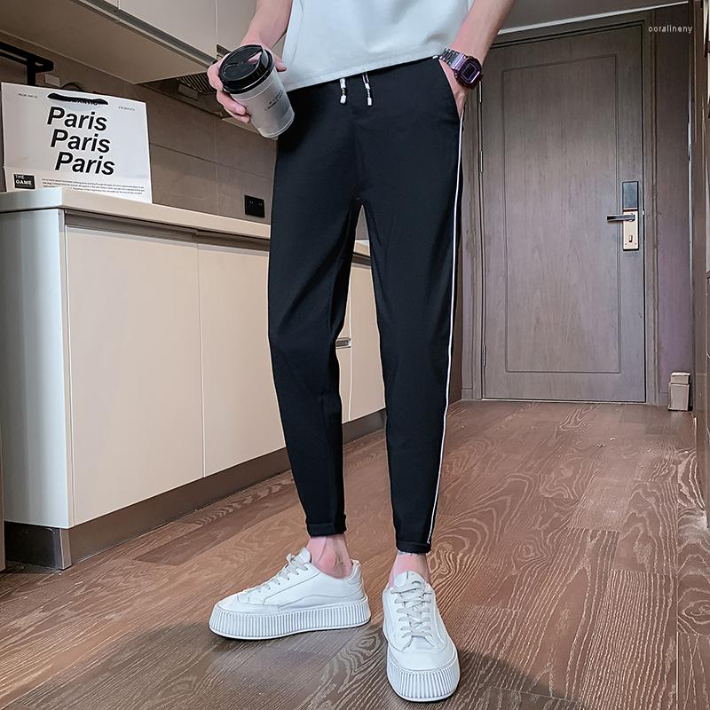 

Men's Pants 9Colors Pantalones Hombre Summer Thin Slim Fit Casual Harem For Men Clothing 2023 All Match Streetwear Joggers Trousers 36, Beige