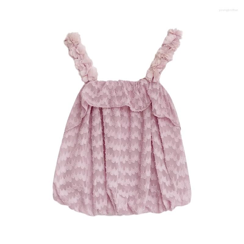 

Women's Tanks Summer Sweet Three-dimensional Petal Design Top, Black