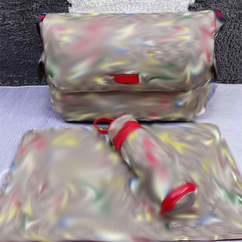 

Luxury designer diaper bag fashion mens bag work outdoor casual style bolso canvas adjustable strap nappy stackers mommy bag black white XB049 C23, 10#