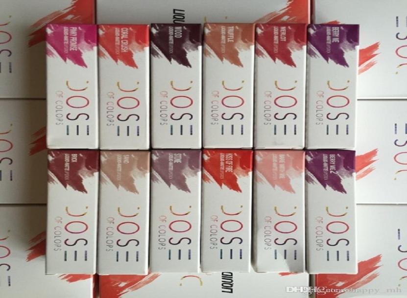 

In stock Arrival soc Liquid Matte Lipstick Waterproof Lip Gloss Lipgloss various colors mixed sent6153029, Army green