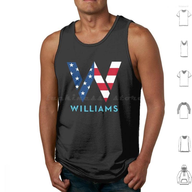 

Men's Tank Tops Williams Racing America Logan Sargeant Vest Sleeveless United States Cota Austin, M-tank-white