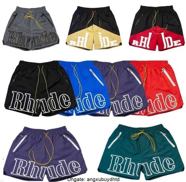 

Designer Men RH Limited Rhude Shorts Summer Swim Short Knee Length Hip Hop High Street Sports Training Beach Pants Mens Elastic Waist Basketball Shorts