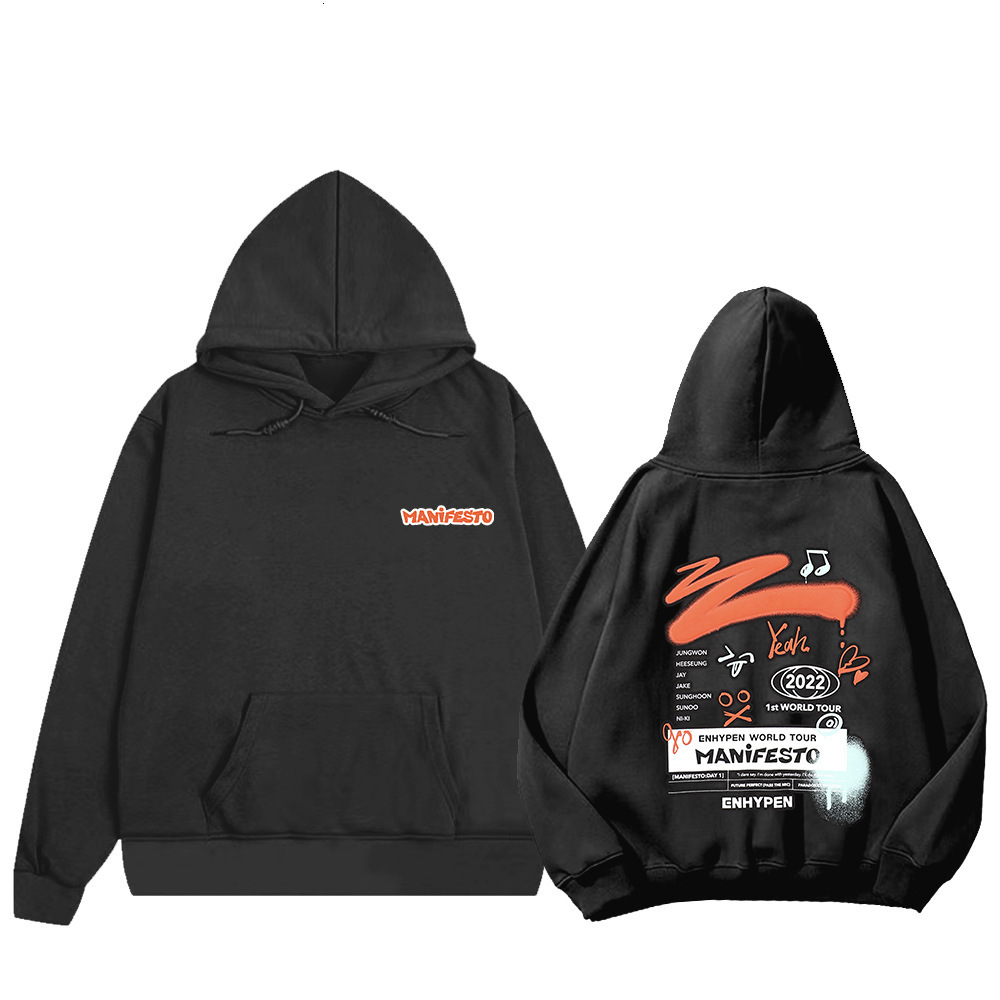 

Women s Jackets MANIFESTO DAY 1 Official hoodie with the same style fleece 230628, Black