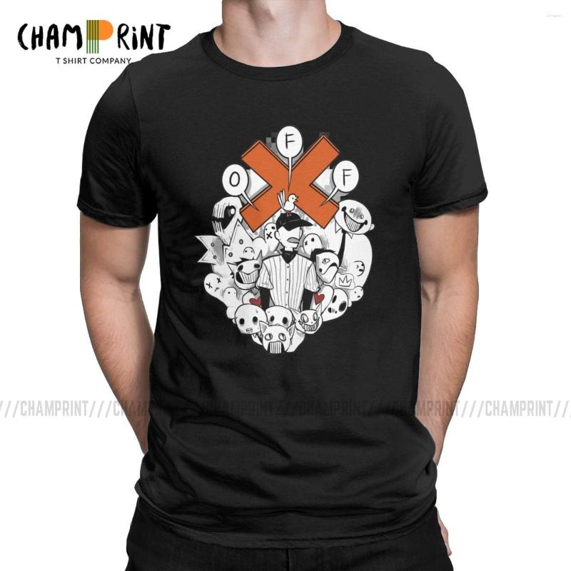 

Men's T Shirts Vintage Off Game Zacharie Ghost T-Shirt For Men Round Neck Cotton Short Sleeve Tee Shirt Party Clothing, Blue