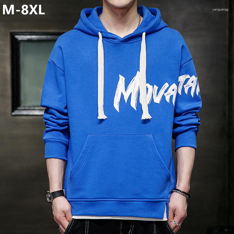 

Men's Hoodies 8XL 7XL Plus Size Men Hat Clothes Autumn Sweatshirt 6XL Casual Black Blue Oversized Tops Young Boys Streetwear Pullover, Db-620 beige