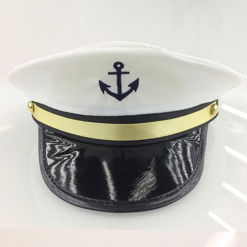 

Berets Captain Hat Costume For Women Men Teenagers Sailor Party Decoration Cosplay Dress-up DXAA, Picture shown