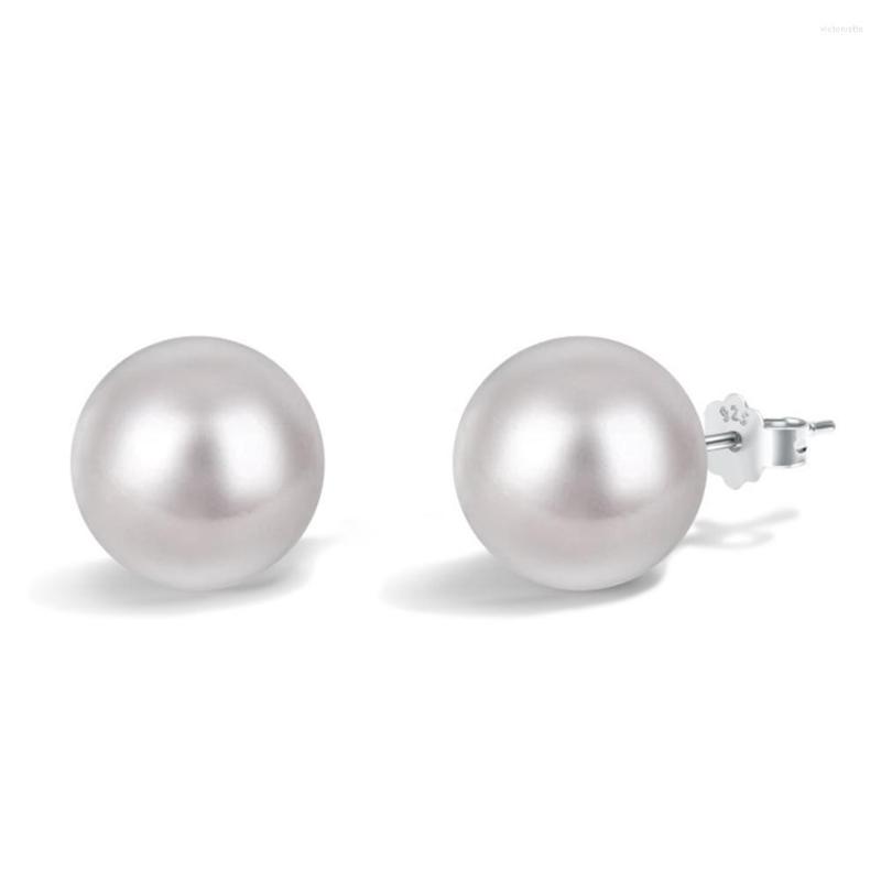 

Stud Earrings WPB S925 Sterling Silver Women Pearl Female Classic Luxury Jewelry Girl's Holiday Gift Party