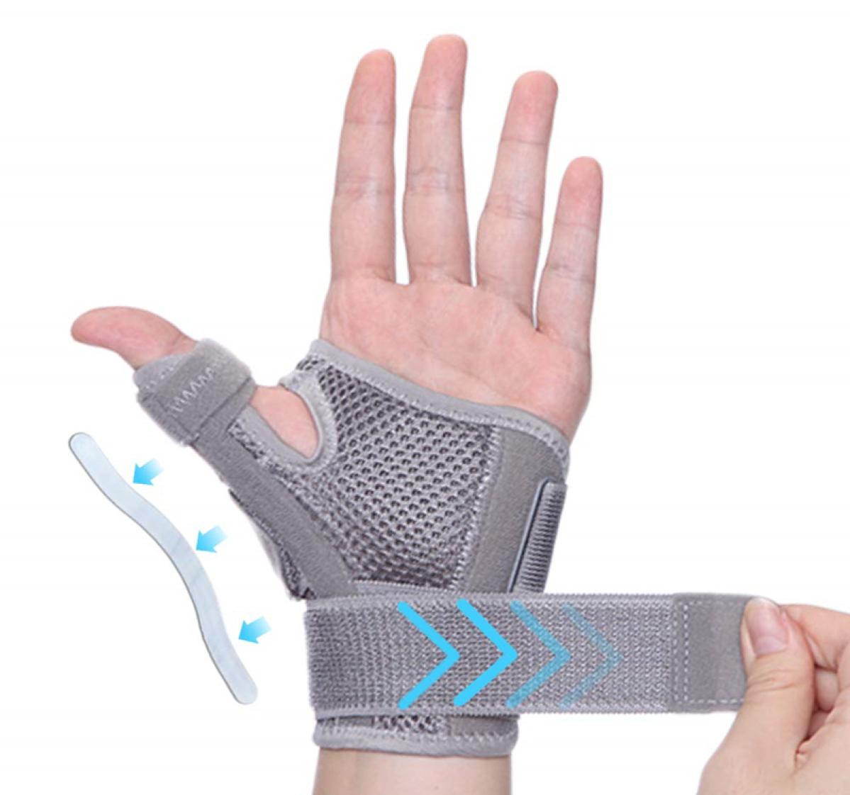 

1PC Thumb Spica Splint Stabilizer Wrist Support Brace Protector Carpal Tunnel Tendonitis Pain Relief Right Left Hand Immobilizer7584553, Red