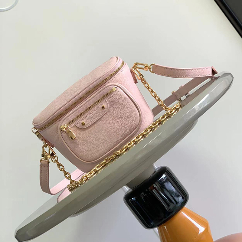 

23 Caviar Calfskin Mini Bumbag Designer Fanny Pack 17cm Luxury Shoulder Bag High Imitation Crossbody Bag With Box ZL242, M82208