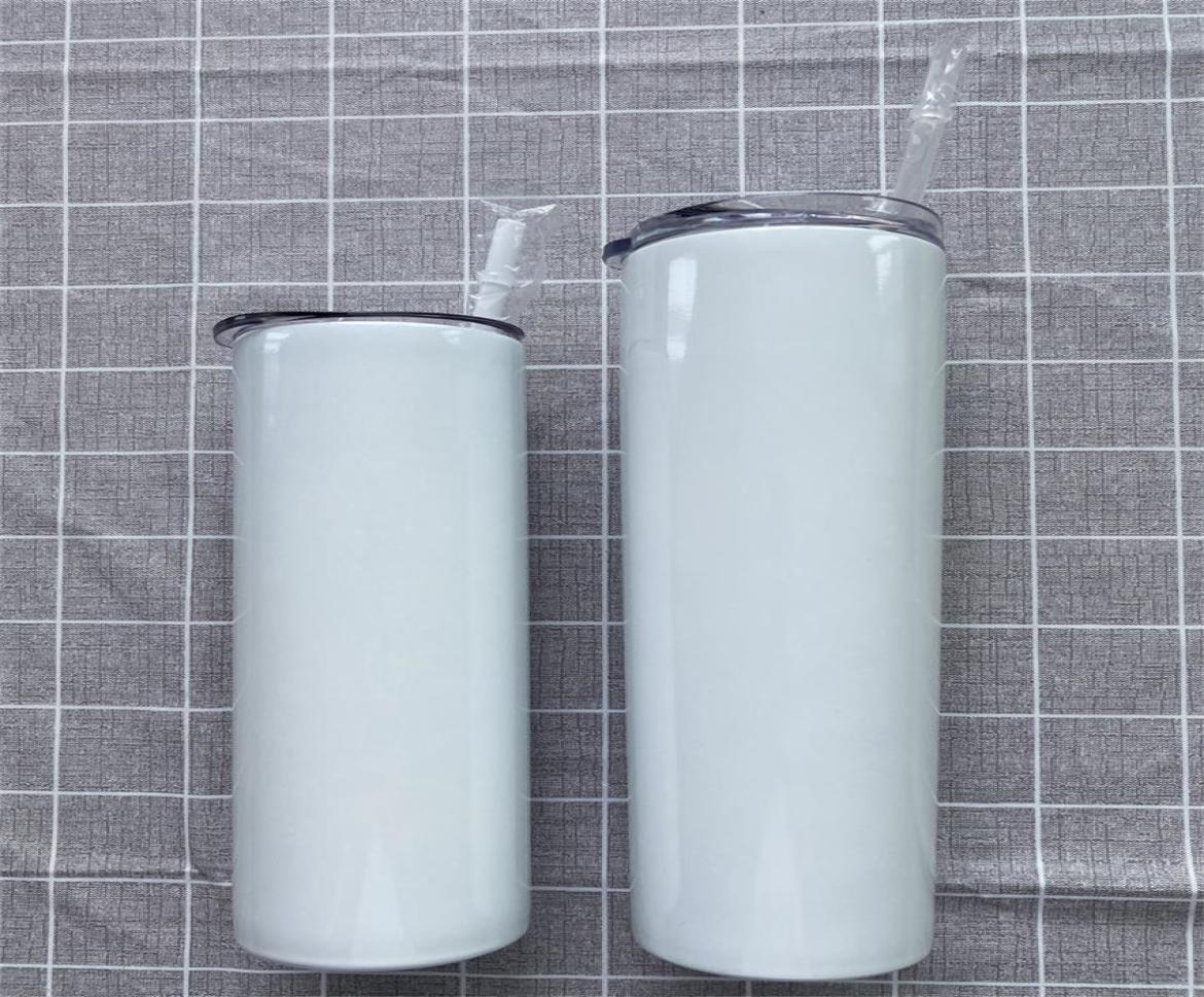 

Sublimation Skinny Tumblers 30oz 900ML 20oz 600ML blank white cup Stainless steel cup 1Lot3PCS 1 cup 1 plastic straw 1 lids F93630040