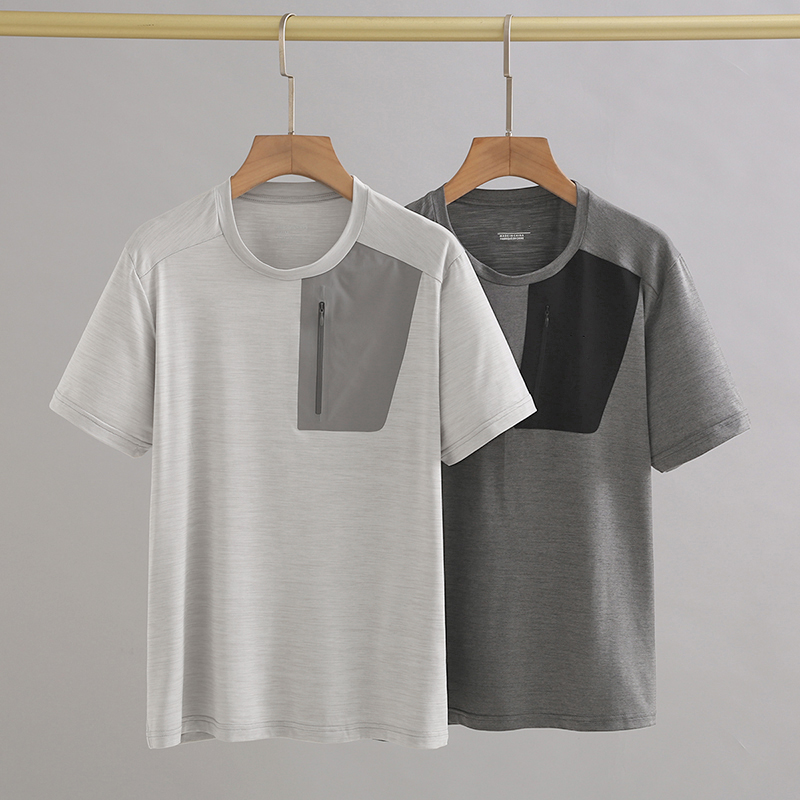 

Mens design T-shirt 60563 polo Spring Summer Color Sleeves Tees Vacation Short Sleeve sembroidery Printing Tops Can wear up to 95KG M-3XL 2 Colors, Gray