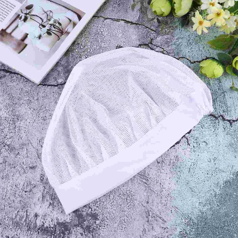 

Berets Scrub Hat Wide-brimmed Cap Frosted Elastic Cotton Breathable Women's, White