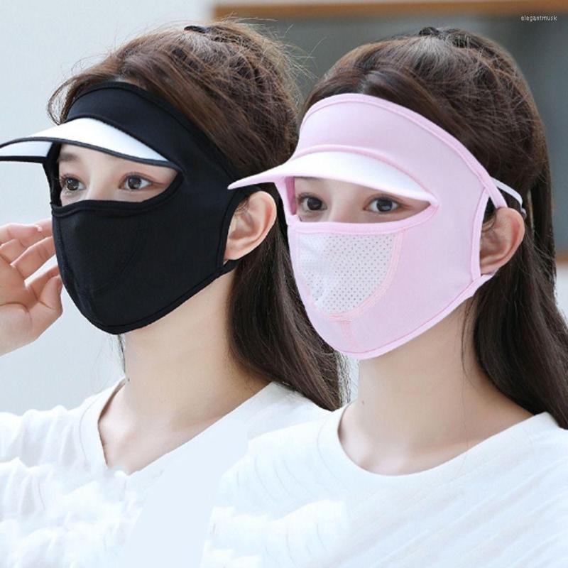 

Scarves Summer Sunscreen Mask Breathable UV Protection Face Shield Cover Veil With Brim Adjustable For Outdoor Hiking Fishing Cycling