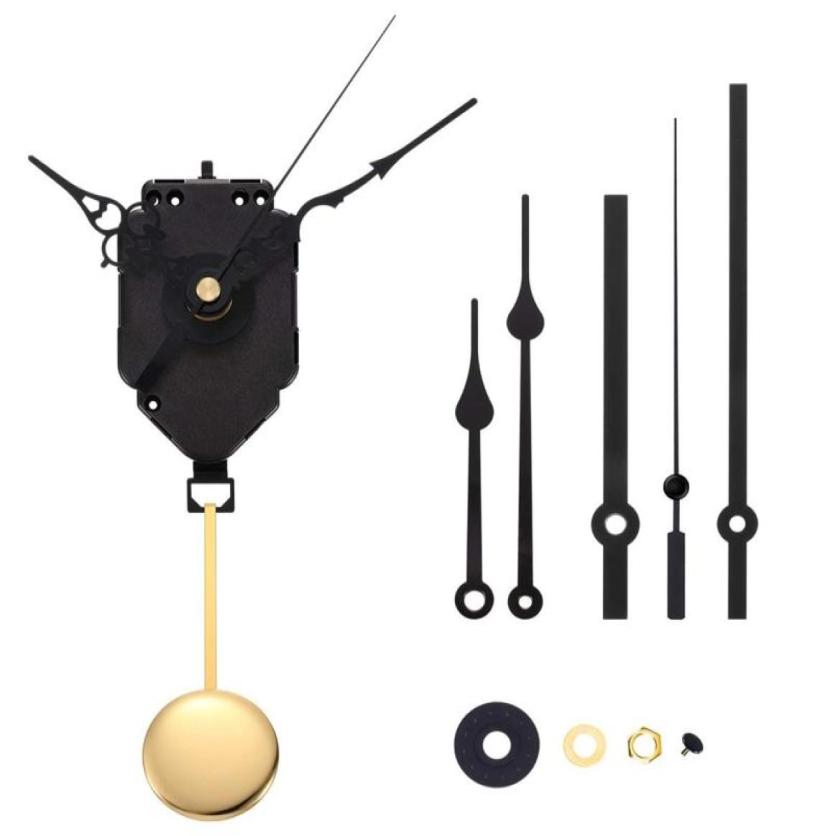 

Repair Tools Kits DIY Pendulum Clock Movement Mechanism With 3 Pairs Different Hands Quartz Shaft Wall Kit Parts Replacement9242426