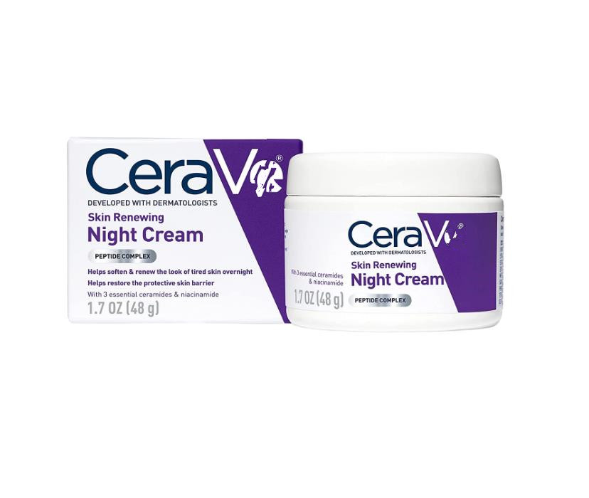 

Ceraves Skin Renewing Night Cream Ceraves Face Night Cream Fragrance Free 1.7oz/48ml, As pic