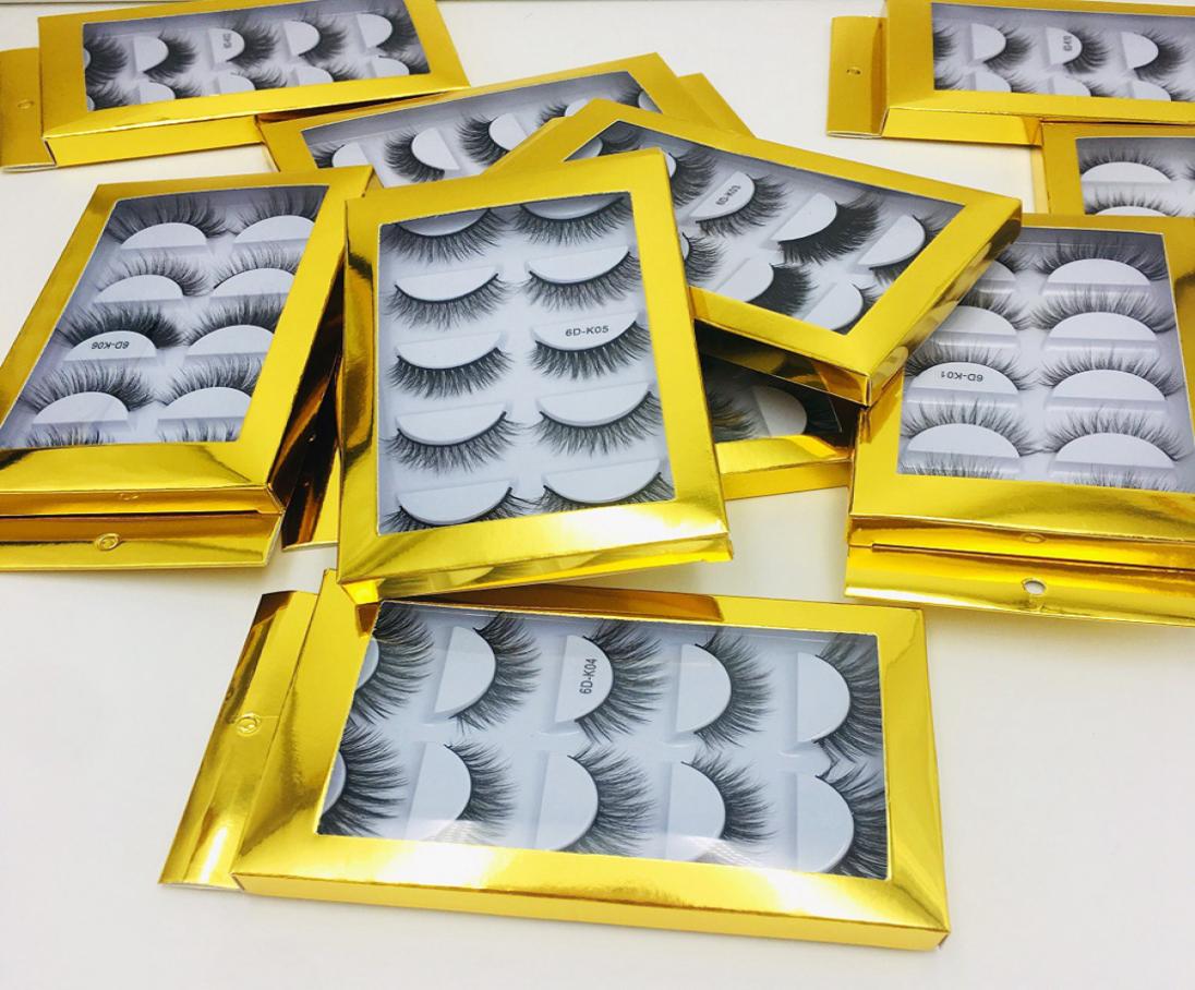 

3D Mink Eyelashes Natural False Eyelashes Long Eyelash Extension Faux Fake Eye Lashes Makeup Tool 5Pairsset RRA25126621038