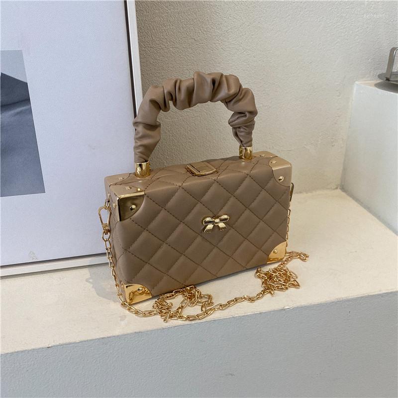 

Evening Bags High Quality Women's Bag Of Handbag And Purse Chain One Shoulder Messenger Fashion Lipstick For Women, Khaki