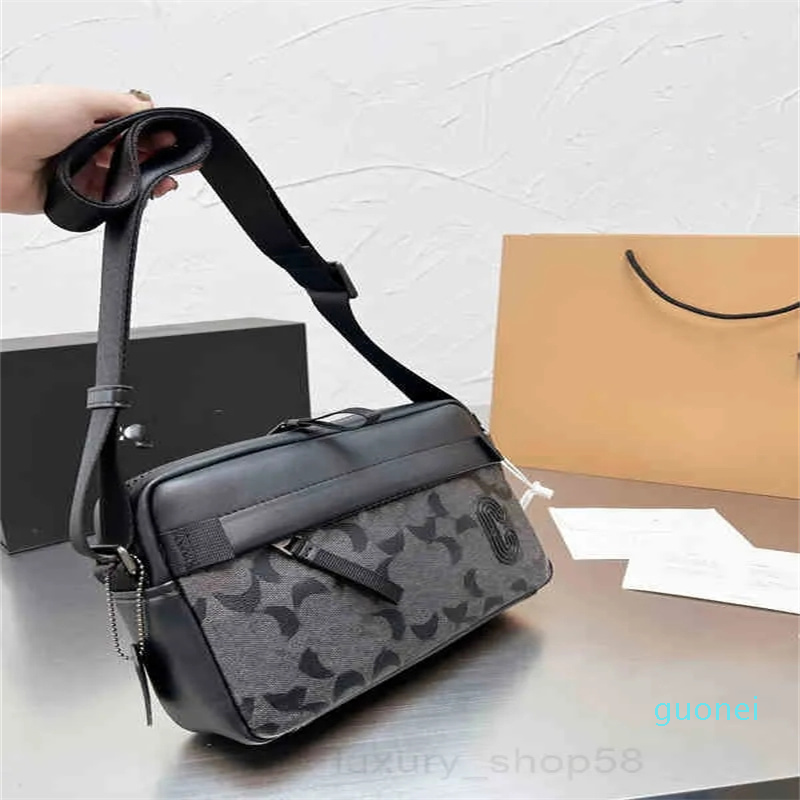 

Designer -Crossbody Casual Square Bags Men Handbag Adjustable Shoulder Straps Leather Designer Crobody Male Outdoor Sports Purses, Blue