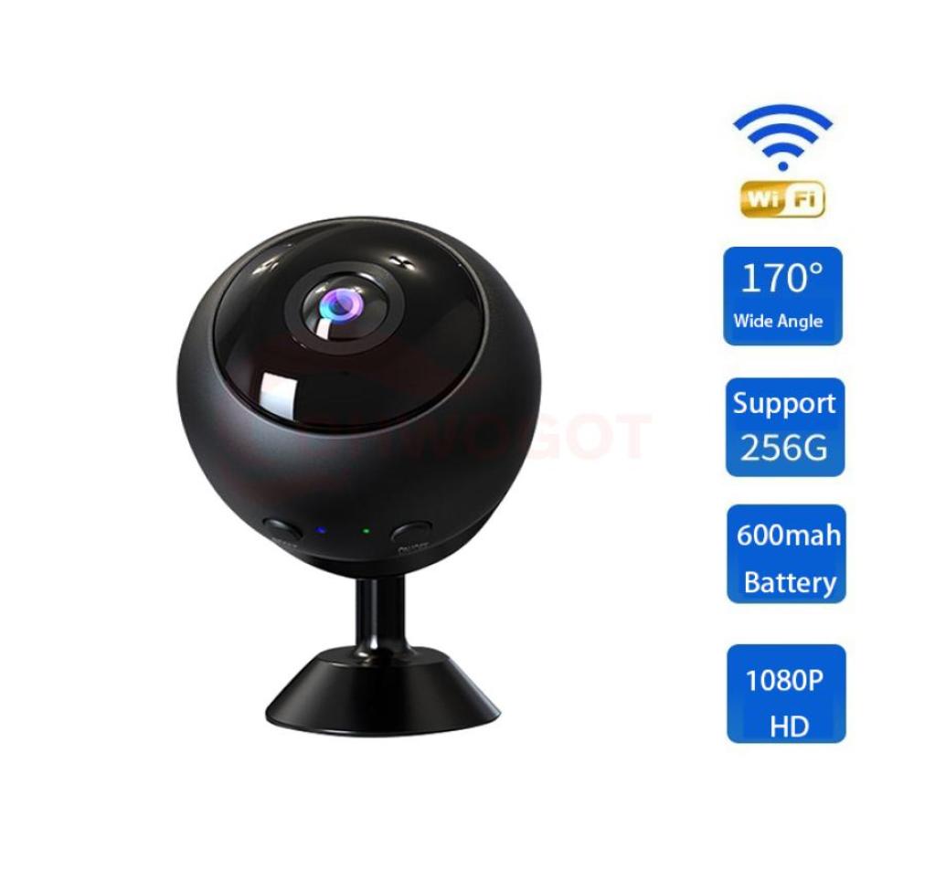 

Fisheye wide angle Wifi Mini Camera 600mAH 1080P HD 4h Record time 170 Wide Angle Camc camaras de vigilancia con wifi Cam espia2253098