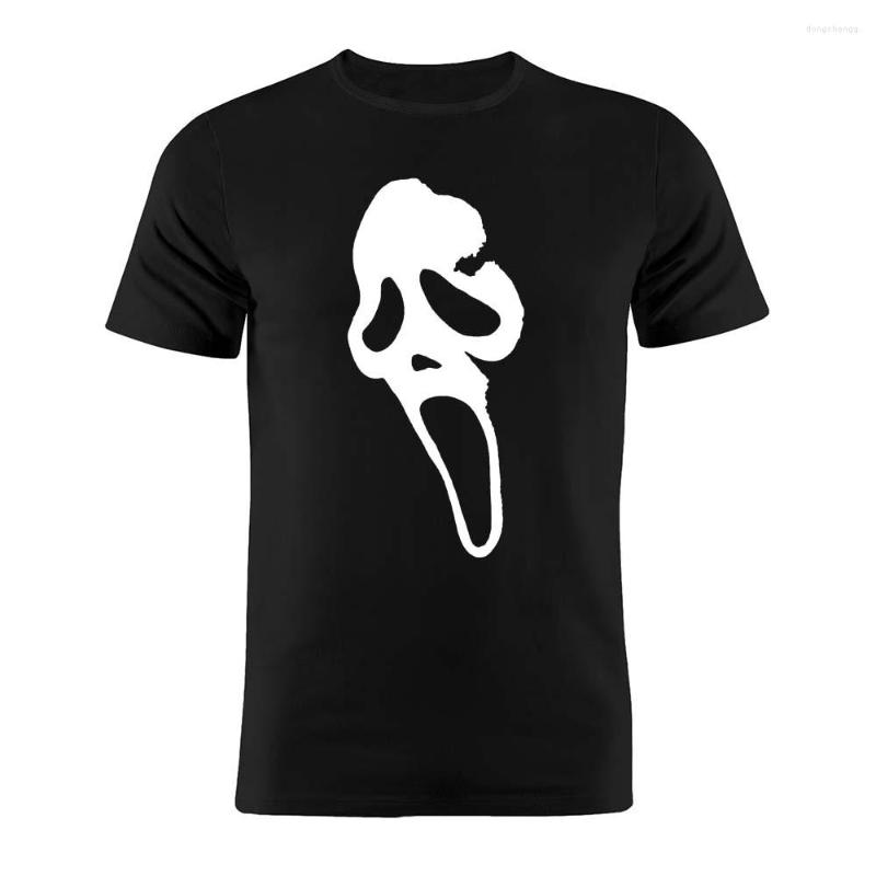

Men's T Shirts Shirt Cotton Ghostface Scream Horror Movie Minimalist Artwork Gift Tee, Green