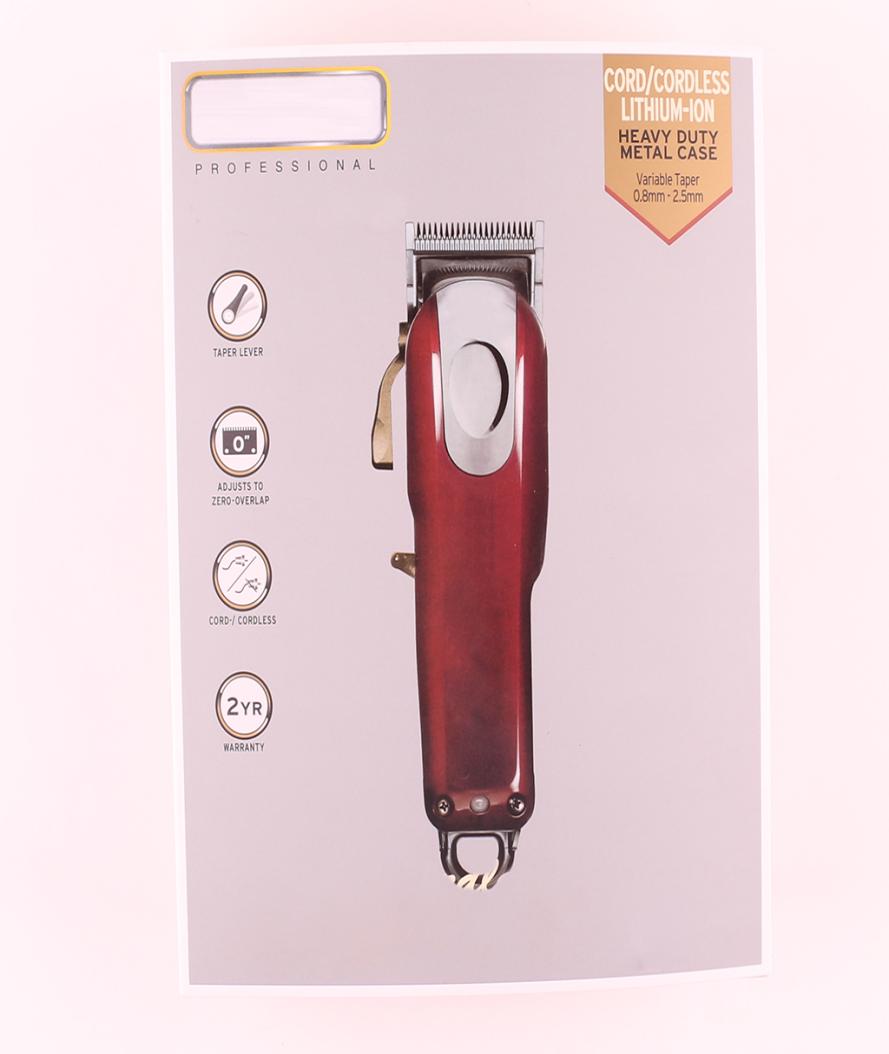 

8148 Magic Metal Hair Clipper Electric Razor Men Steel Head Shaver Trimmer Gold Red EU US UK Plug goods New packaging5664852