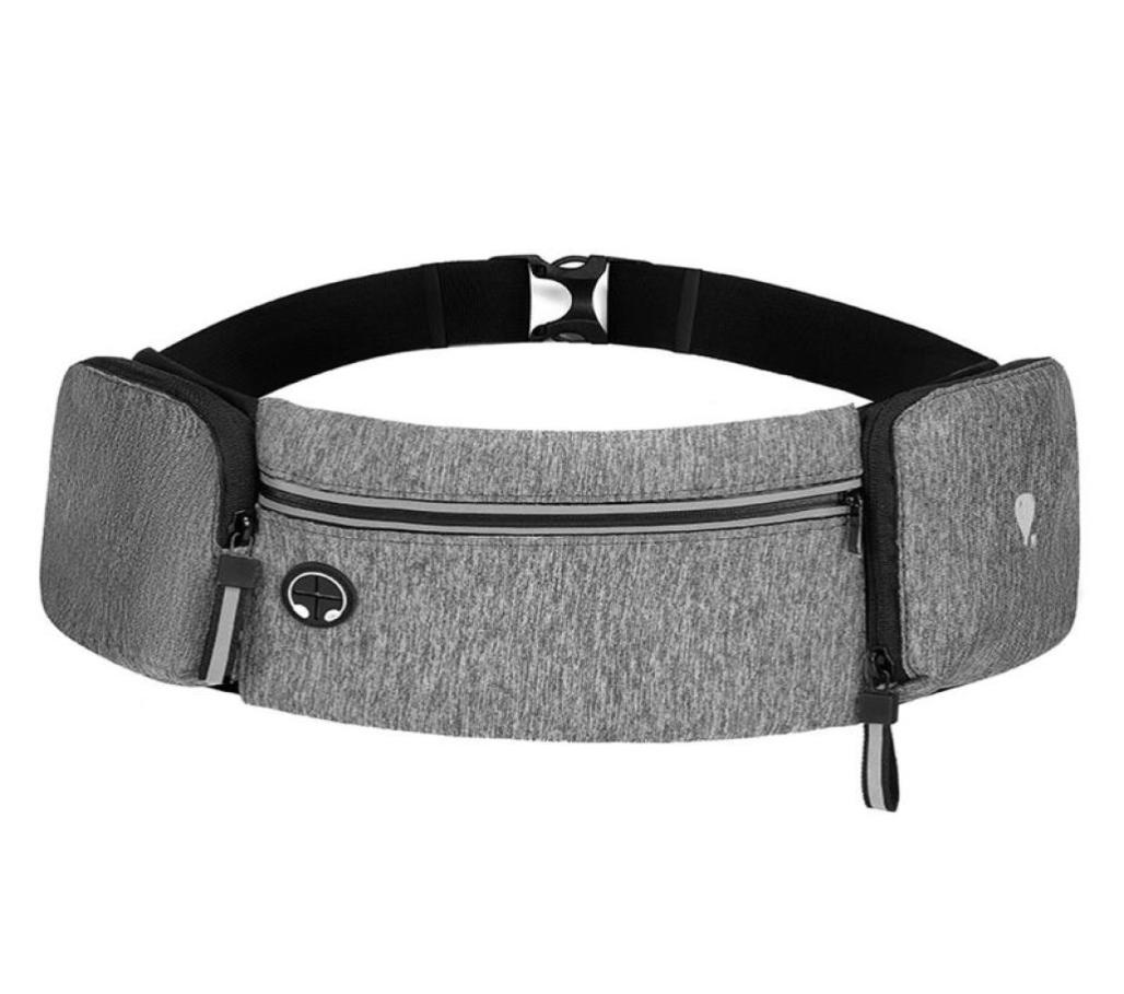 

Outdoor Bags With Water Bottle Holder Sport Pouch Reflective Strip Large Capacity Phone Carrier Fanny Pack Waterproof Running Belt3470160, Black