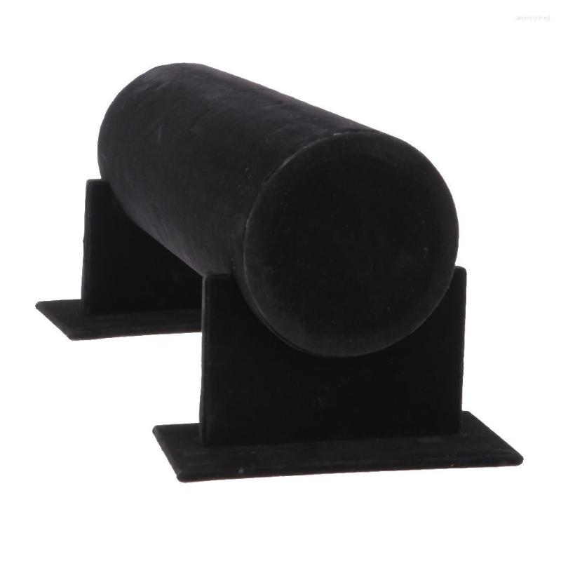 

Jewelry Pouches 2xVelvet Headband Holder Retail Store Stand Rack Black