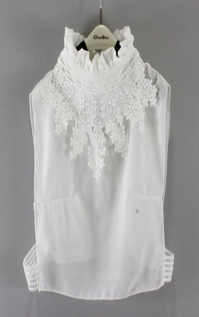 

Bow Ties Sitonjwly Women White Lace Floral Fake Collar Detachable Collars For Sweater Stand Lapel False Removable TieBow1229527