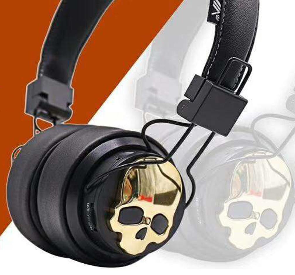 

Skull Wireless Headphones Bluetooth Headset X7 Headphone Adjustable Earphones With Microphone Support TF card4173962, Red