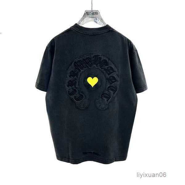 

Mens t Shirt Designer Men Chrome Thirts Heart Ch Letters Short Sleeve Casual Summer Chromees Hearts Tee Clothingnjiy 20 SRU0