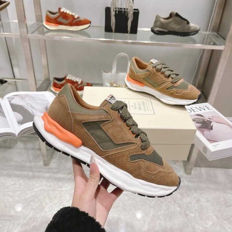 

Maison Mihara Yasuhiro Vintage Men's MMY Shoes Women's Thick Sole Elevated Lace up Low Top Sports Casual Shoes, Color 2