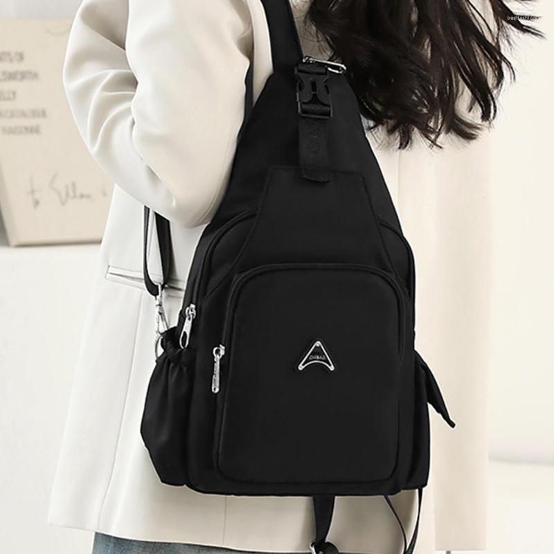 

School Bags Fashion Ladies Multifunctional Nylon Rucksack Women Portable Travel Simple Large-capacity Teen Girls Backpack, Purple